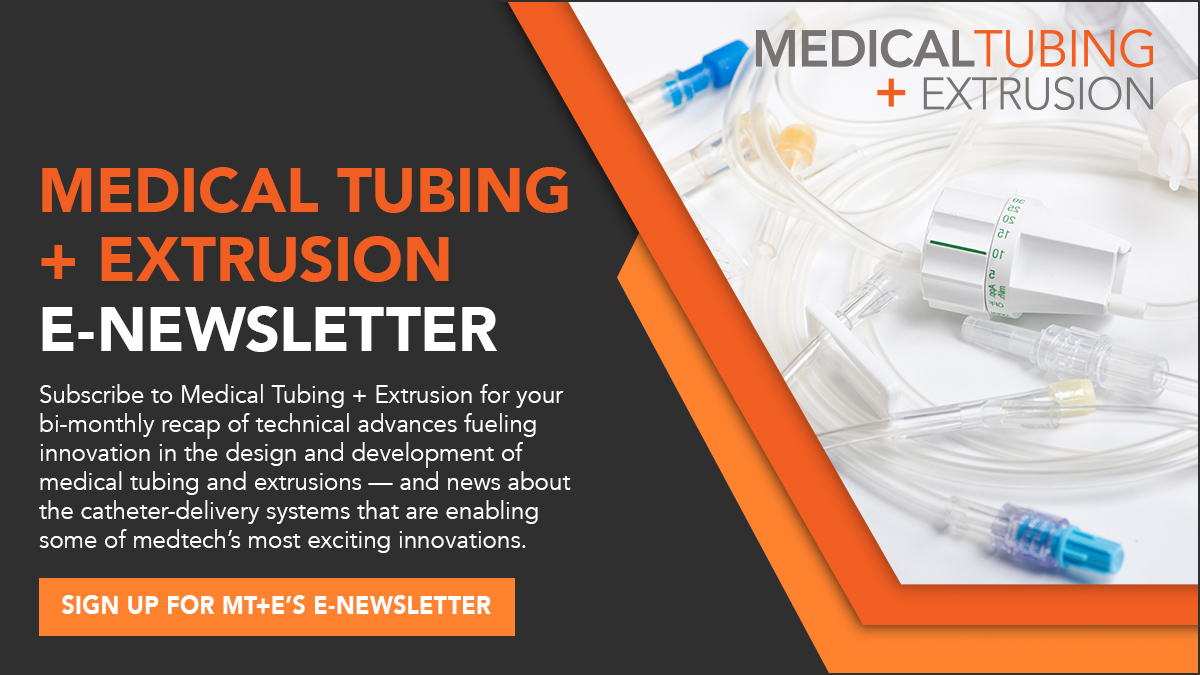Subscribe to MT+E for your bi-monthly recap of technical advances fueling innovation in the design &amp; development of #MedicalTubing &amp; extrusions — &amp; news about the #catheter-delivery systems that are enabling some of #Medtech’s most exciting innovations: medicaltubingandextrusion.com/sign-up-for-th…