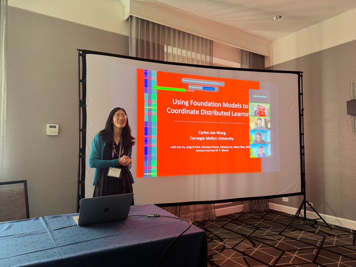 HongJia_1's tweet photo. We successfully hosted the 1st #EIFCom workshop on Day 1 of #MobiCom! We were honored to feature our amazing keynote speaker, Carlee Joe-Wong, and two fantastic paper sessions. Congrats to the team from CityU HK for winning the best paper and Unimelb for best presentation award! https://t.co/ijAUuhEm6B