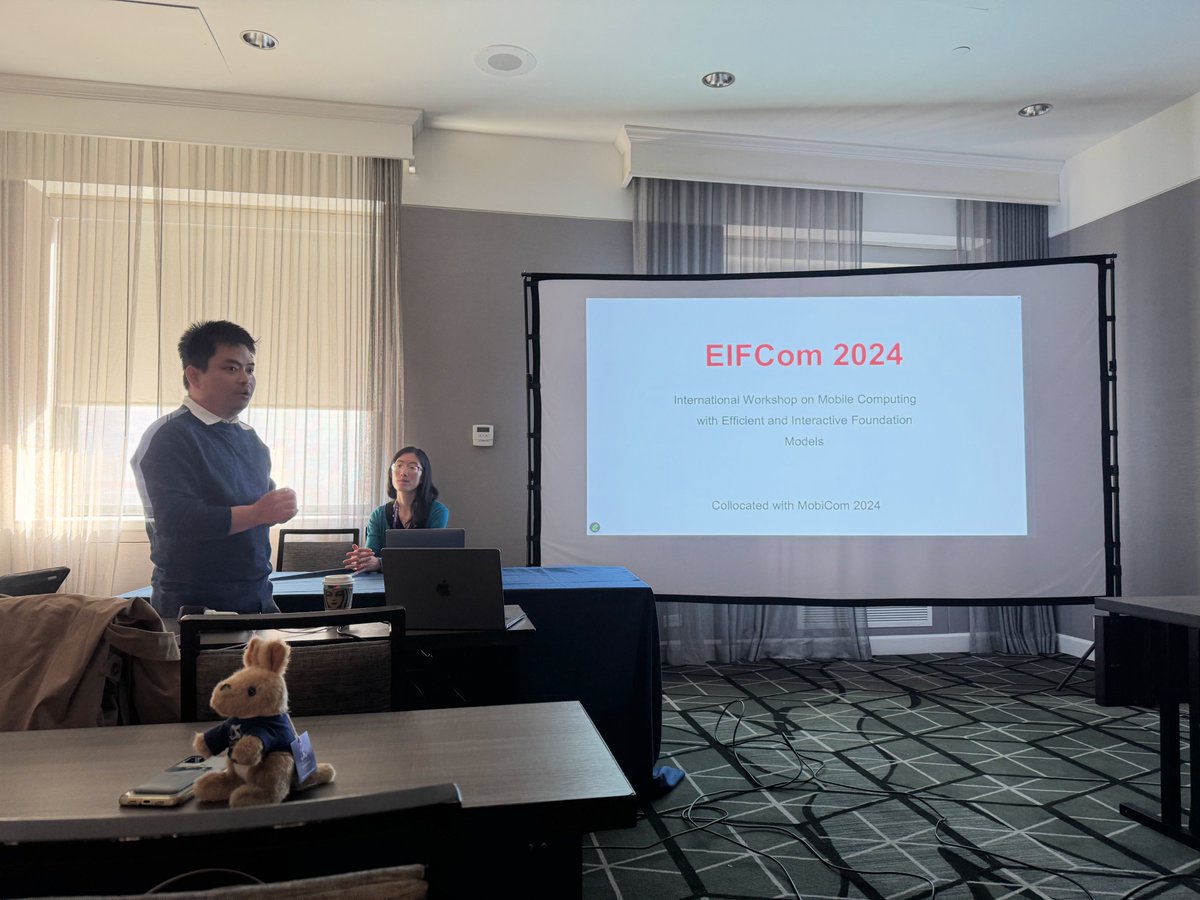HongJia_1's tweet photo. We successfully hosted the 1st #EIFCom workshop on Day 1 of #MobiCom! We were honored to feature our amazing keynote speaker, Carlee Joe-Wong, and two fantastic paper sessions. Congrats to the team from CityU HK for winning the best paper and Unimelb for best presentation award! https://t.co/ijAUuhEm6B