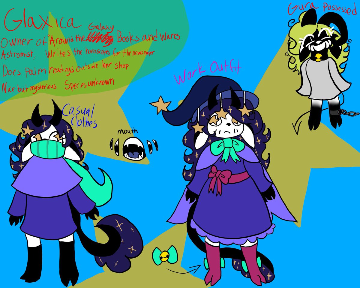 munchkin111405's tweet photo. @DictatorTirah So mine is the sheep in this so here’s my drawings of her (ignore the Gura possessed I need to redo it) also Dictator picked the colors for me https://t.co/QhFLP0K4kN