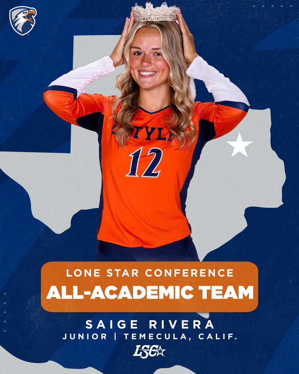 UT Tyler Patriots (@uttylerpatriots) on Twitter photo VB | Saige Rivera took over the <a href="/uttyler_vball/">UT Tyler Volleyball</a> offense midway through the year and has been named All-LSC Second Team and to the All-Academic Team after leading UT Tyler with 832 assists in 2024!
RELEASE - tinyurl.com/czmd5xpw
#SwoopSwoop VB | Saige Rivera took over the <a href="/uttyler_vball/">UT Tyler Volleyball</a> offense midway through the year and has been named All-LSC Second Team and to the All-Academic Team after leading UT Tyler with 832 assists in 2024!
RELEASE - tinyurl.com/czmd5xpw
#SwoopSwoop