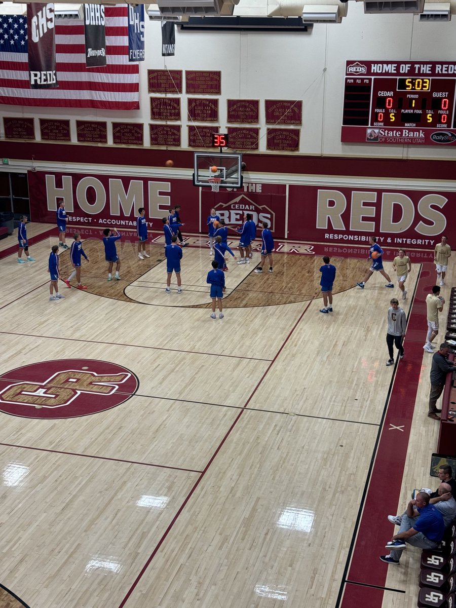 Fun to be with Robert Lovell tonight in Cedar City at Cedar High as Richfield starts the basketball season ranked #2 in 3A basketball.  Go Cats.