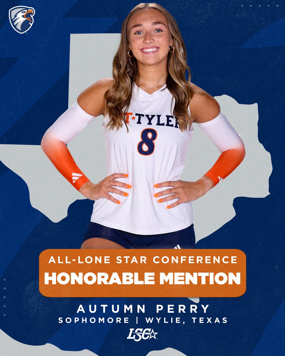 UT Tyler Patriots (@uttylerpatriots) on Twitter photo VB | Autumn Perry totaled 267 kills on the year and ranked 12th in the LSC in kills per set in conference matches on her way to an Honorable Mention All-LSC nod for <a href="/uttyler_vball/">UT Tyler Volleyball</a>!
RELEASE - tinyurl.com/czmd5xpw
#SwoopSwoop VB | Autumn Perry totaled 267 kills on the year and ranked 12th in the LSC in kills per set in conference matches on her way to an Honorable Mention All-LSC nod for <a href="/uttyler_vball/">UT Tyler Volleyball</a>!
RELEASE - tinyurl.com/czmd5xpw
#SwoopSwoop