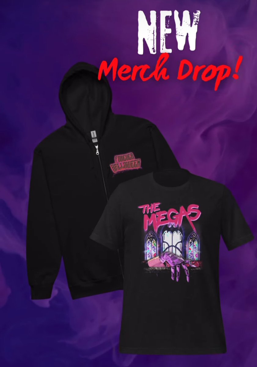 Got some new Forever Halloween merch up on the store, including a hoodie I can’t wait to get for myself! 

store.themegas.com/products/forev…