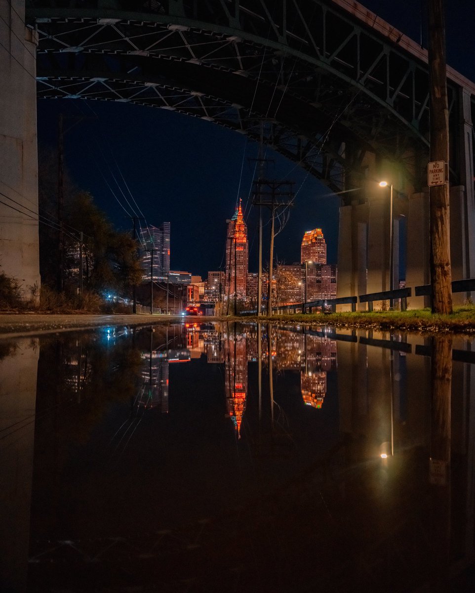 Under the Bridge Reflections in Cleveland, Ohio