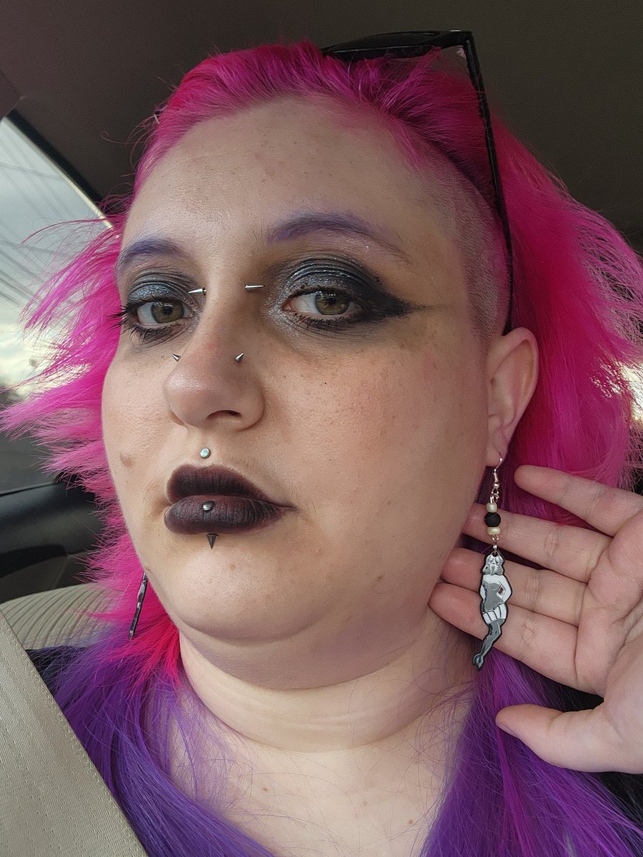 bracedbabe's tweet photo. Still abig fan of these silly sexy earrings I got at monster mania https://t.co/xB9rLRM6nD