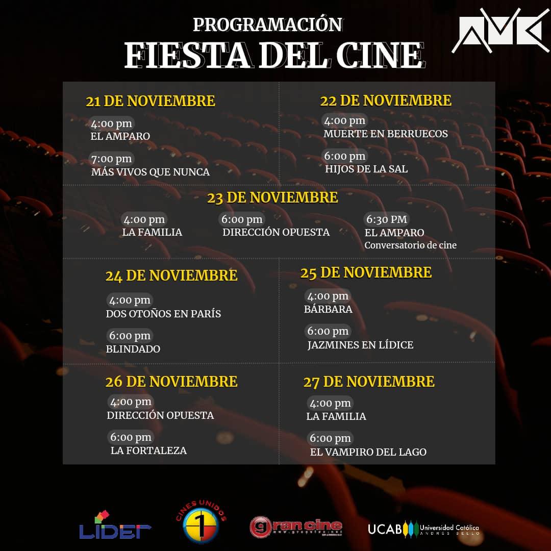 @gran_cine (@gran_cine) on Twitter photo ¡Atención cinefilos!
En la terraza de
CINE AVILA LIDER,
la Academia Venezolana de Cine, <a href="/Gran_Cine/">@gran_cine</a>, el <a href="/CCLIDER/">C.C. LÍDER</a>
presentan el
sáb #23Nov24,
a las 6pm, la impactante película EL AMPARO.
#LaFiestaDelCineVenezolano.
Más información grancine.net ¡Atención cinefilos!
En la terraza de
CINE AVILA LIDER,
la Academia Venezolana de Cine, <a href="/Gran_Cine/">@gran_cine</a>, el <a href="/CCLIDER/">C.C. LÍDER</a>
presentan el
sáb #23Nov24,
a las 6pm, la impactante película EL AMPARO.
#LaFiestaDelCineVenezolano.
Más información grancine.net