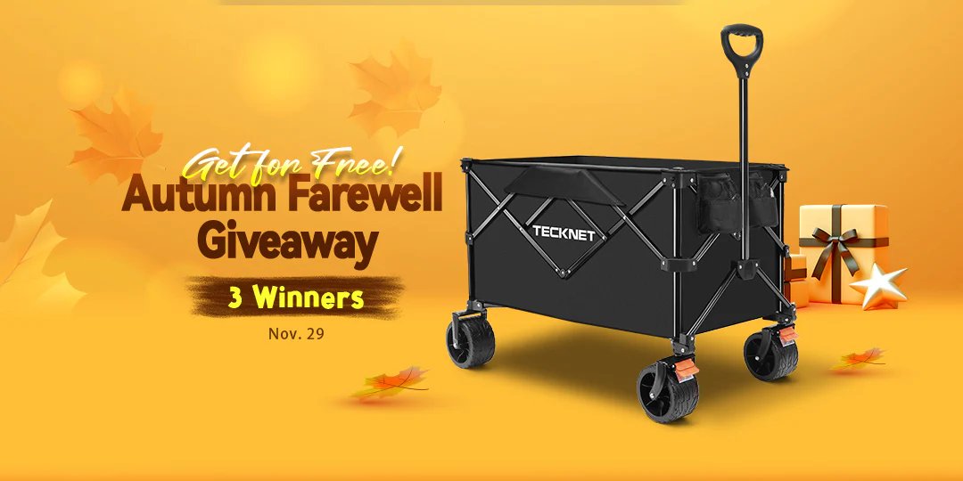 NicolesChoice1's tweet image. I need a foldable outdoor cart for picking apples! 🚀
#TECKNET #Autumn #Giveaway