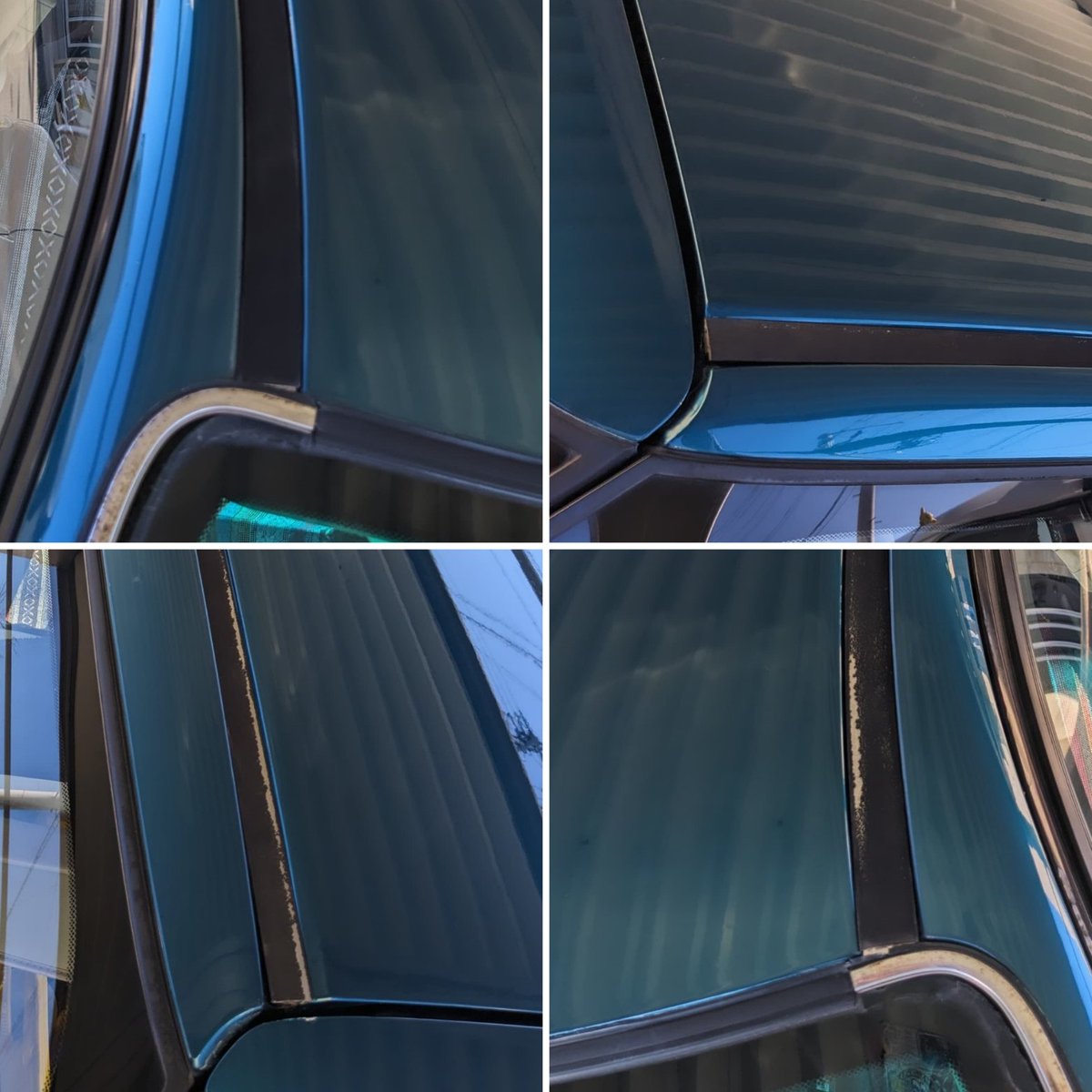 HideyukiC's tweet image. 純正ルーフモールの状態が悪かったので、RAオデッセイ用ルーフモールを流用交換😎👍
素材、幅、形状、付属クリップまで全く同じで、長さだけの違いなので、反り具合（アールの部分）を溝部にあてがってみて、ベストな箇所で切断すればポン付け完了🇺🇸🔥
#アコードワゴン
#オデッセイ
#CE1
#RA1
#RA3