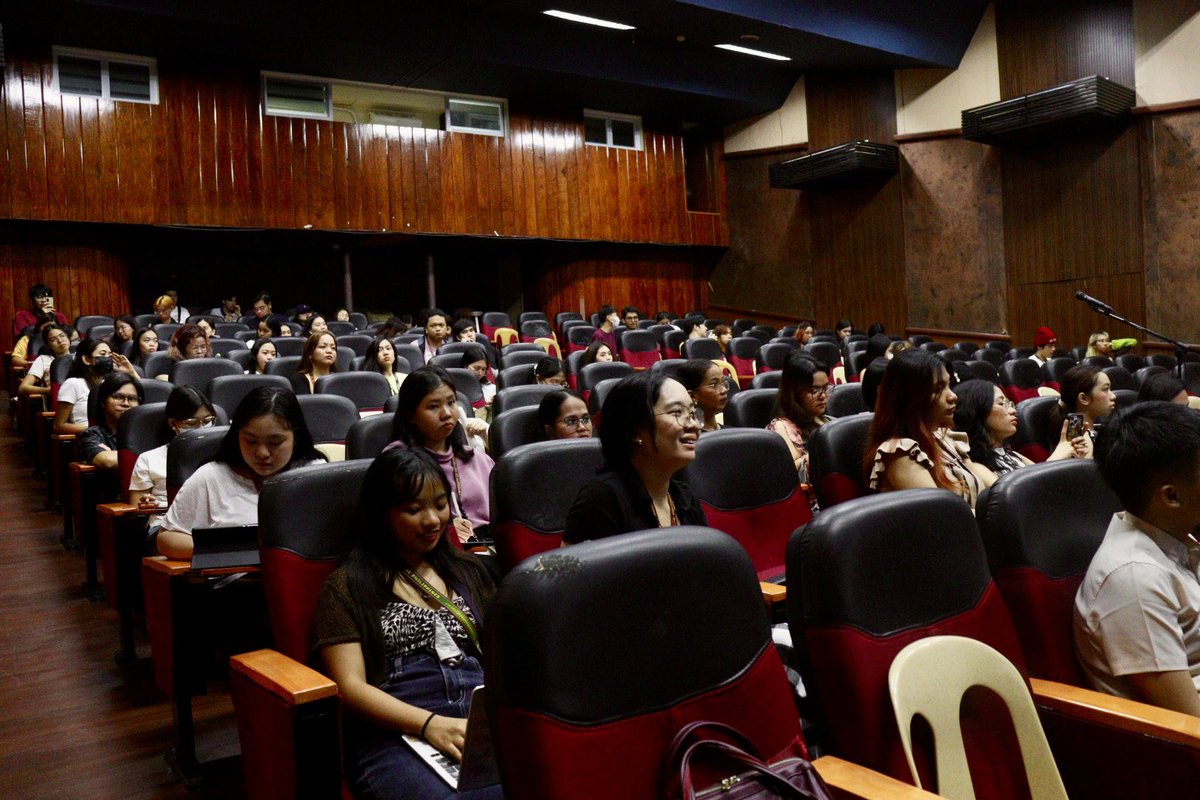 mkule's tweet photo. LOOK: In celebration of the annual Development Studies Week, the @UPMDevSoc hosts a forum titled “Beyond Figures: Deconstructing Debt and Dependence in the Global South” at the UP Manila Theater, which dissects the structural flaws of international development finance.

#ReconfigurationAndResistance2024
#DevStudWeek2024
#TatakDevStud