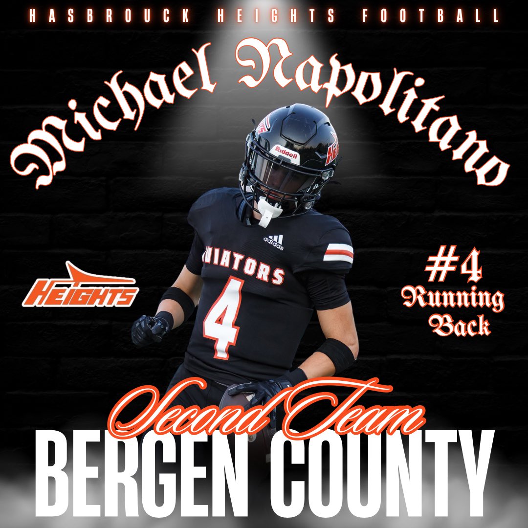 Coach Wenzel (@coachwenzel) on Twitter photo 🏈HASBROUCK HEIGHTS FB 🏈
ALL-BERGEN COUNTY SELECTIONS
1st TEAM 🏆
#54 JOE RUSSO DL
2nd TEAM 🏆
#4 MICHAEL NAPOLITANO RB
#WINFOREVER
#MCMII☠️
#HEIGHTSFOOTBALL⚫️🟠
<a href="/JosephRusso_/">Joseph Russo</a> <a href="/napolitanoCO26/">Michael Napolitano</a> <a href="/HH_Football/">Heights Football</a> <a href="/CoachSuri/">Eddie Suri</a> <a href="/CoachAcerra/">Jason Acerra</a> <a href="/bcarrnjsports1/">Brian Carr-North Jersey HS “Football Show"</a> <a href="/hhblackhole/">The Black Hole</a> <a href="/HHvarsitysports/">Hasbrouck Heights Sports</a> 🏈HASBROUCK HEIGHTS FB 🏈
ALL-BERGEN COUNTY SELECTIONS
1st TEAM 🏆
#54 JOE RUSSO DL
2nd TEAM 🏆
#4 MICHAEL NAPOLITANO RB
#WINFOREVER
#MCMII☠️
#HEIGHTSFOOTBALL⚫️🟠
<a href="/JosephRusso_/">Joseph Russo</a> <a href="/napolitanoCO26/">Michael Napolitano</a> <a href="/HH_Football/">Heights Football</a> <a href="/CoachSuri/">Eddie Suri</a> <a href="/CoachAcerra/">Jason Acerra</a> <a href="/bcarrnjsports1/">Brian Carr-North Jersey HS “Football Show"</a> <a href="/hhblackhole/">The Black Hole</a> <a href="/HHvarsitysports/">Hasbrouck Heights Sports</a>