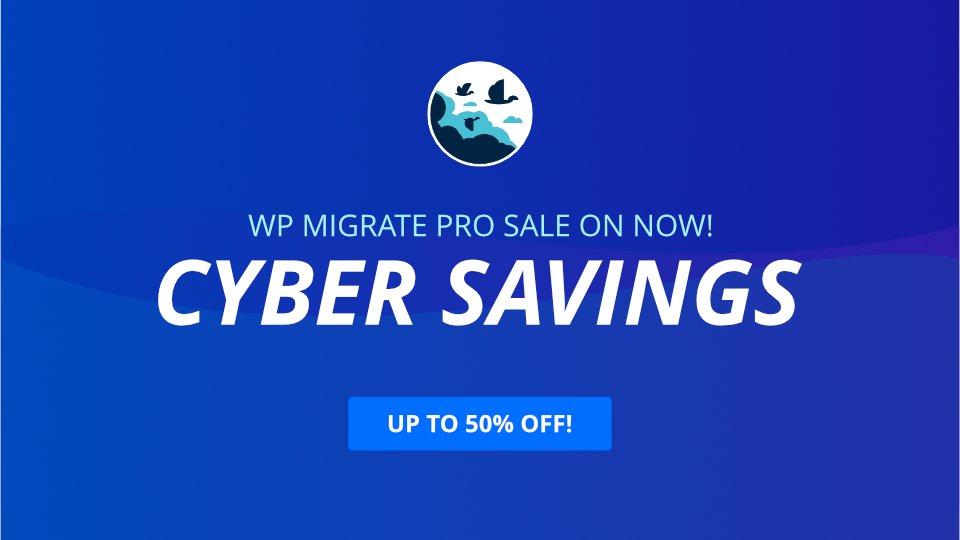 The ultimate #WordPress site-moving plugin is on sale! Save up to 50% on your first year. 
deliciousbrains.com/wp-migrate-db-…