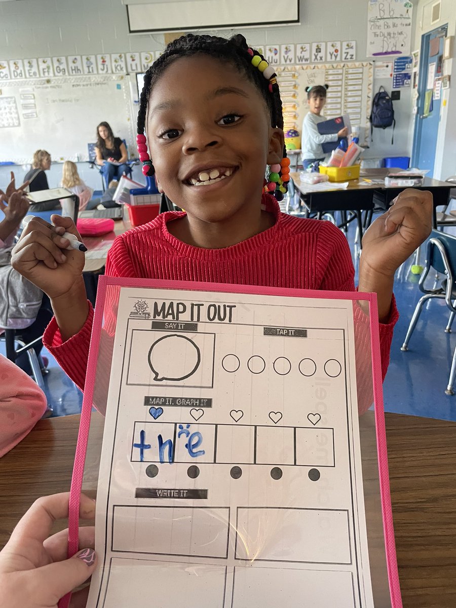 She said she put a sad face by the E because he was the only one who didn’t have a letter buddy. 🥲 I love the creativity of first graders!