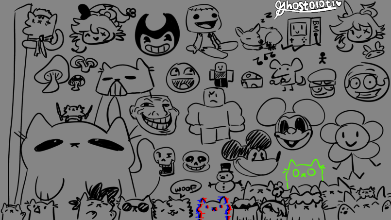 _Ghostolotl_'s tweet photo. Art from todays stream!!
#art #Doodles https://t.co/GzlA47NrtR