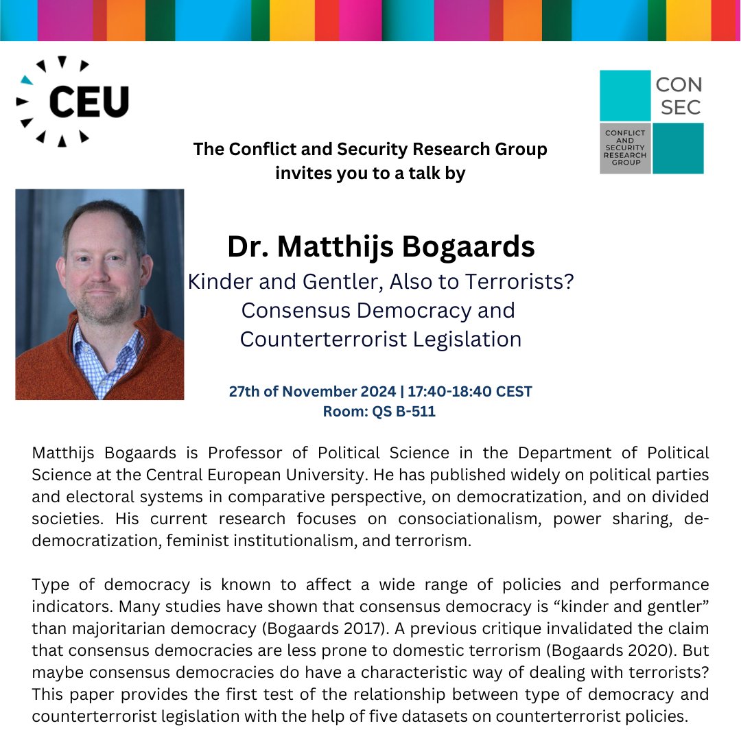 CEU Conflict and Security Research Group tweet media
