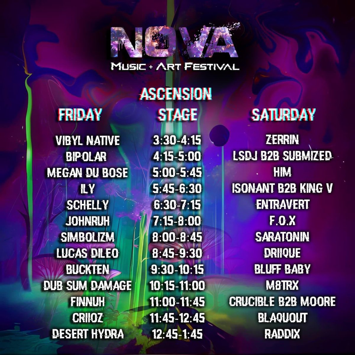 NOVA FEST THIS WEEKEND 💖🫶
ALL THE WUBS N DUBZ ARE COMING YOUR WAY! 🤭
linktr.ee/simbolizm