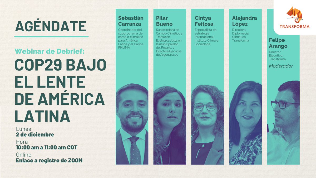 📅 ¡Guarda la fecha! Este 2 de diciembre a las 10 am COL acompáñanos en un evento virtual para analizar los resultados clave de la COP29 y su impacto en #LatinoaméricaVulnerable 🔗 Regístrate aquí bit.ly/COP29Latam