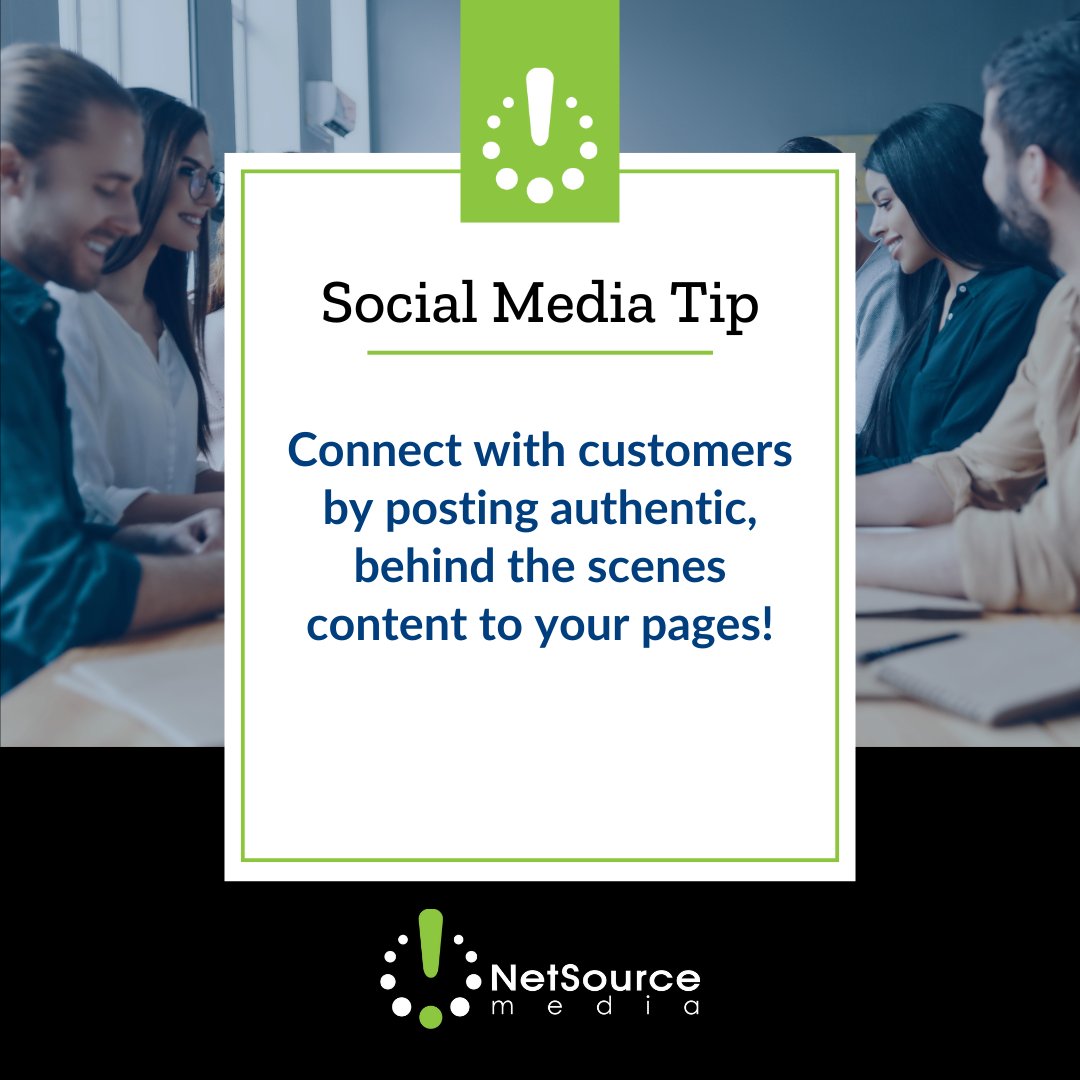 NetSourceMedia's tweet image. Authenticity is key to a successful social media strategy 🔑  This type of content humanizes your brand and builds connections with people online! 

Want more help on your social media strategy? Meet with our digital marketing experts! heyor.ca/RmAqeY