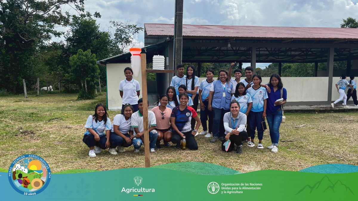 En #Nazareth, #Amazonas, jóvenes participaron de talleres de comunicación, monitoreo climático y técnicas como el caldo de ceniza para proteger cultivos. Ahora serán portavoces de saberes agroclimáticos, sembrando resiliencia en sus comunidades. #MesaTécnicaAgroclimática