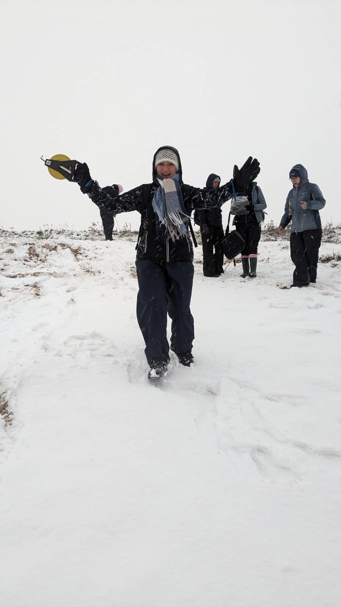 KES_Geography's tweet photo. Cranedale trip Day 3- measure the characteristics of succession. Measure what? It’s all covered in snow! https://t.co/tK9HoHPWP0