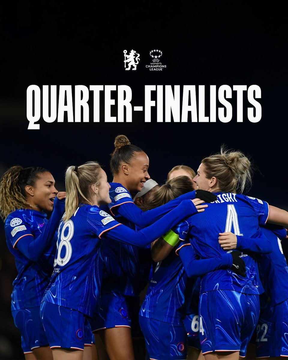 CHAMPIONS LEAGUE QUARTER-FINALISTS! 🤩

#UWCL