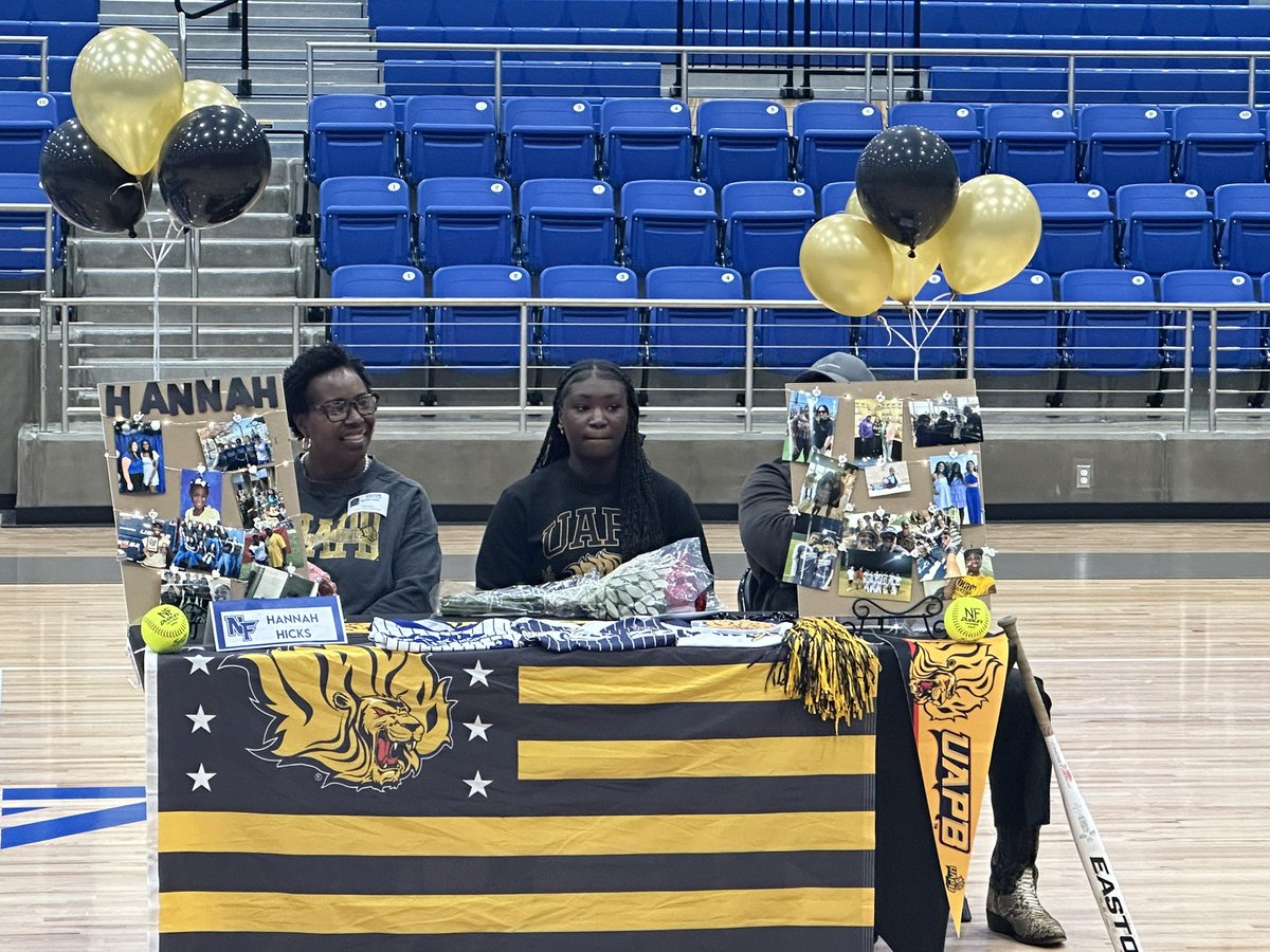 Signing Day at NFHS!  So proud of these ladies. Carmyn Lawson, Drea Wilson and Hannah Hicks. <a href="/forneyisd/">ForneyISD</a> <a href="/ForneyAthletics/">ForneyISDAthletics</a> <a href="/NFHS_TrueNorth/">North Forney HS</a> <a href="/justinwterry/">Justin Terry</a>