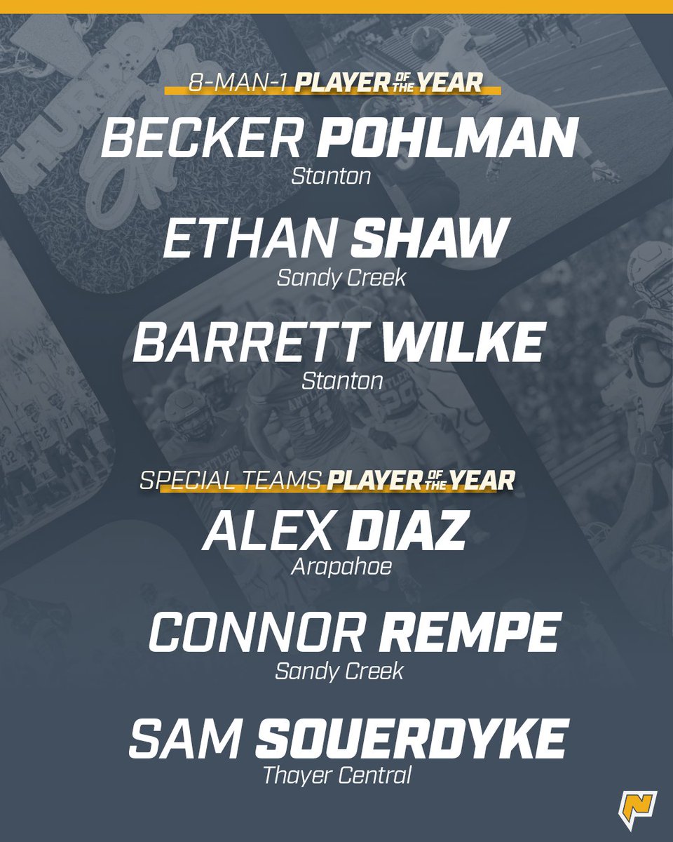 THEnebpreps's tweet image. Your finalists from Eight Man 1!

#nebpreps