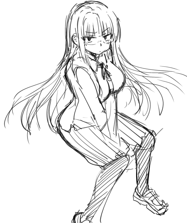オリキャラ落書き:半谷やよい/スイリーン/ロル 