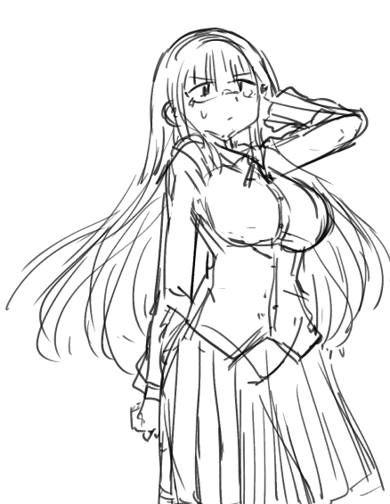 オリキャラ落書き:半谷やよい/スイリーン/ロル 