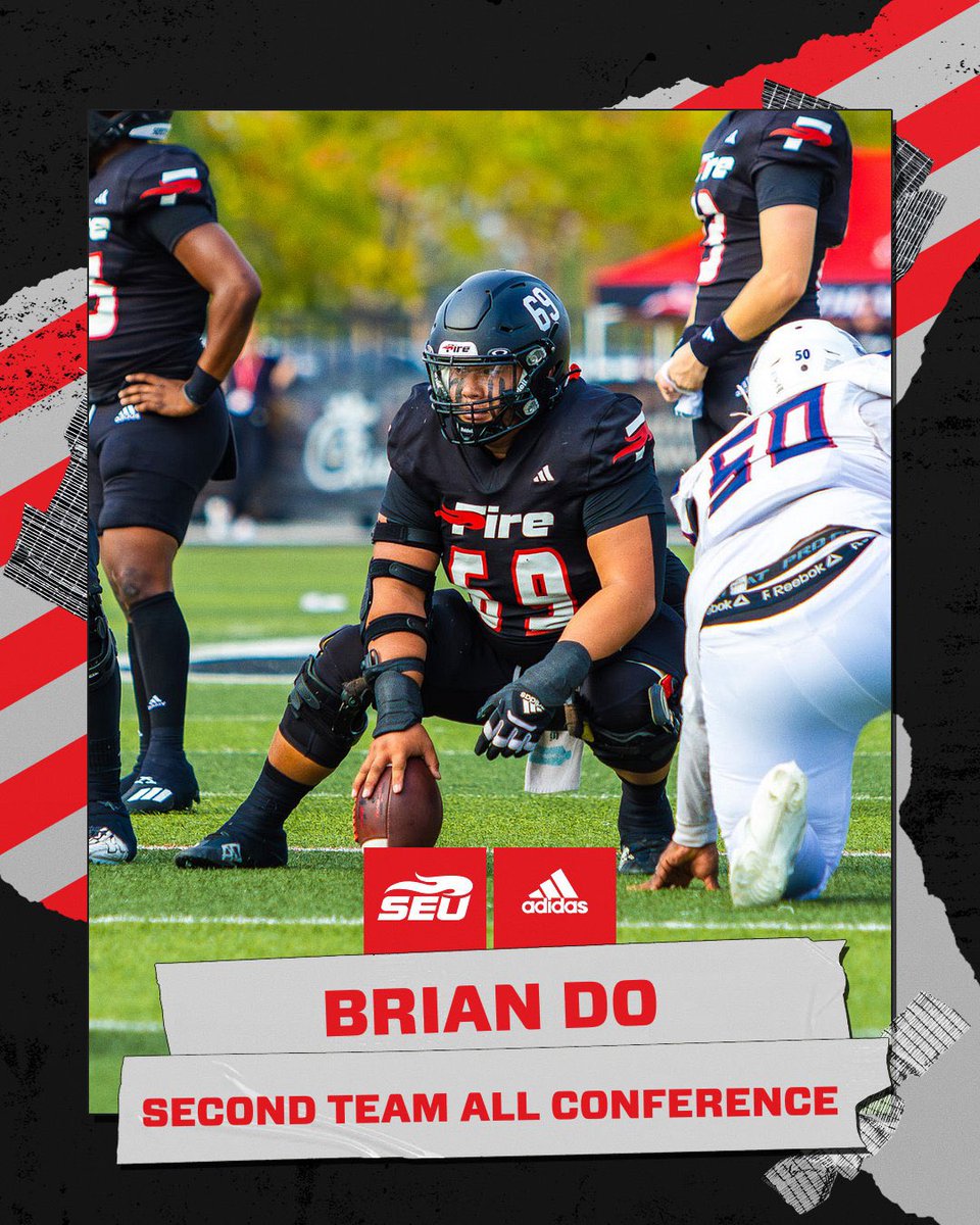 CoachHeldreth's tweet image. 1st time in SEU history to have had 4 Offensive Lineman named to the All-Conference team in a single season

Extremely proud of this group for what they accomplished this season. Ended up leading the way for the #9 Rushing offense per game in the nation! 

#RTB 
#FuelTheFire