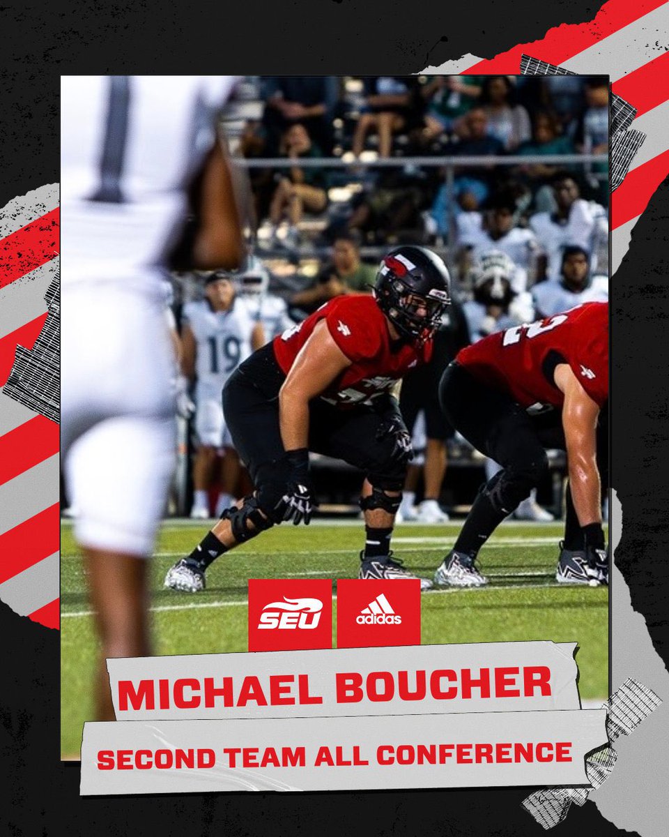 CoachHeldreth's tweet image. 1st time in SEU history to have had 4 Offensive Lineman named to the All-Conference team in a single season

Extremely proud of this group for what they accomplished this season. Ended up leading the way for the #9 Rushing offense per game in the nation! 

#RTB 
#FuelTheFire