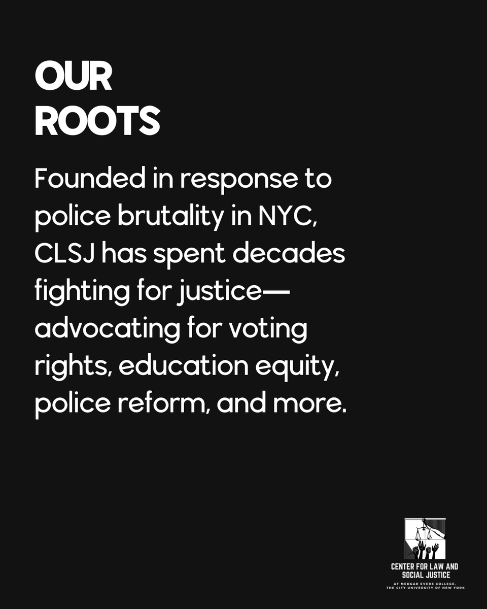 Center for Law and Social Justice at MEC, CUNY tweet media