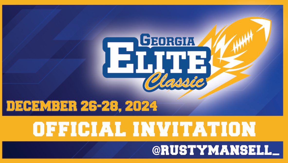 Blessed to Receive an Invite to the Georgia Elite Classic All-Star Game!