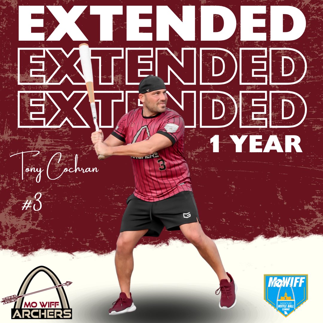 MO_Wiff's tweet image. ‼️ Contract Signings ‼️

The Archers have signed 4 players from their 2024 roster. Tony and JRich were key players for the archers in season 4. Ethan and Brad both had part time roles last season. 

#mowiff #wiffleball #season5 #resign #extensions #contracts