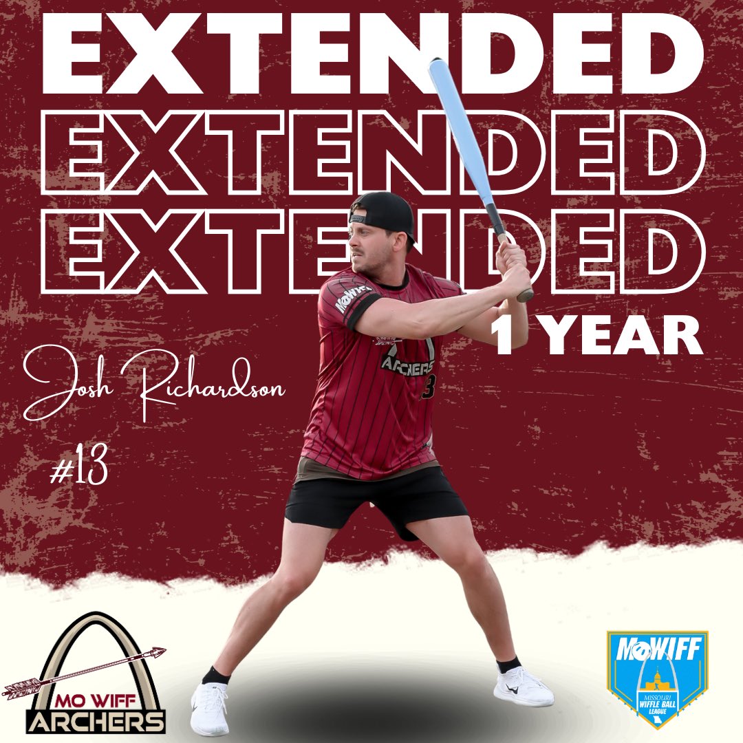 MO_Wiff's tweet image. ‼️ Contract Signings ‼️

The Archers have signed 4 players from their 2024 roster. Tony and JRich were key players for the archers in season 4. Ethan and Brad both had part time roles last season. 

#mowiff #wiffleball #season5 #resign #extensions #contracts