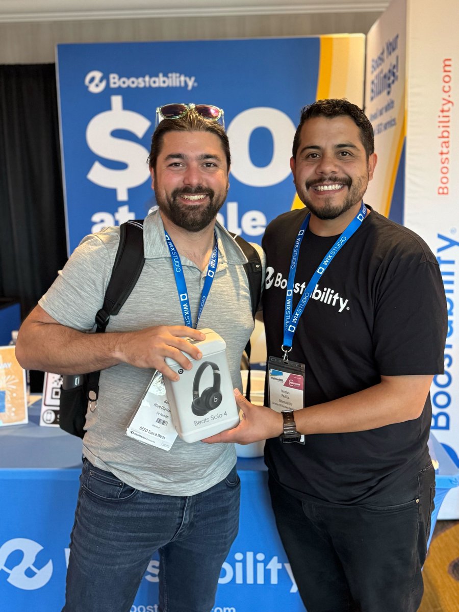 Boostability's tweet image. Congratulations to Jake, the lucky winner of a pair of Beats Headphones! 🎧 We’re thrilled to celebrate your win and hope you enjoy your new gear. Thanks for stopping by our booth at the event! 🎉

#Boostability #GiveawayWinner #BeatsHeadphones