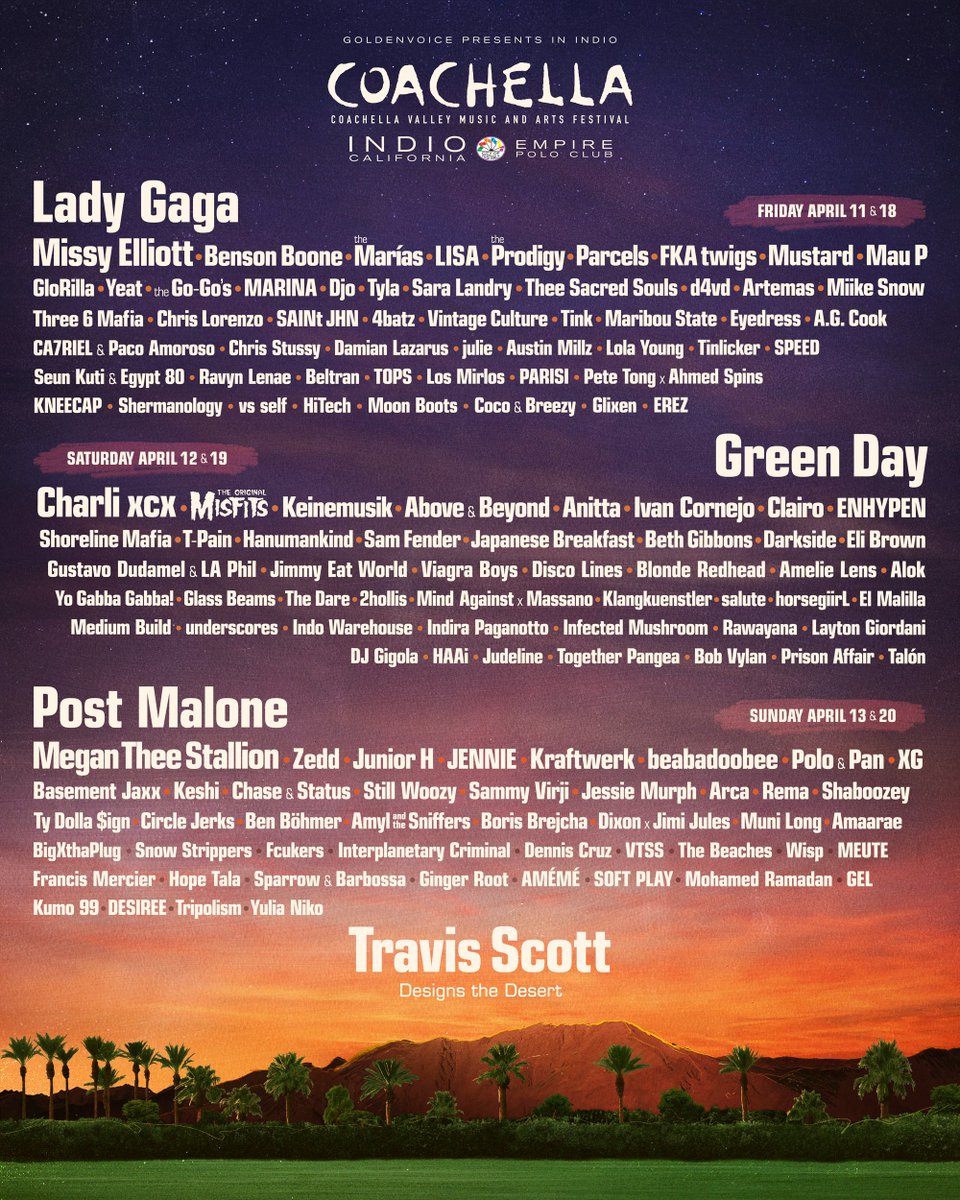 Coachella lineup