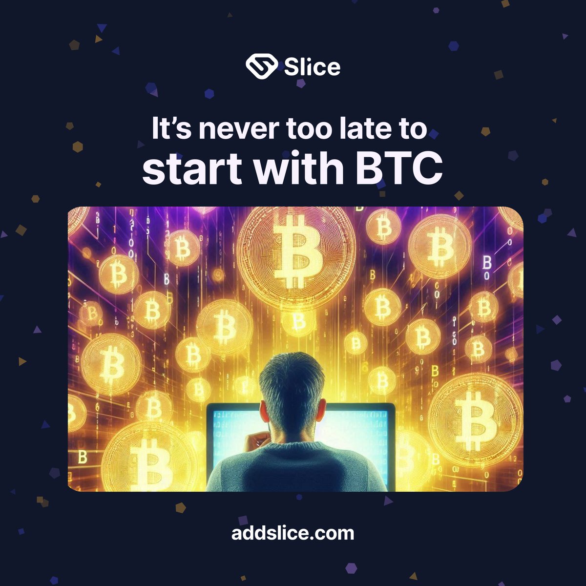 add_slice's tweet photo. What’s next for Bitcoin? 🧐 Only earning while you surf, no big deal! Fire up Slice and max out your rewards while you dive into the market! 💰🚀

#SliceNation #Stack2Win https://t.co/3iiuTlMFKc