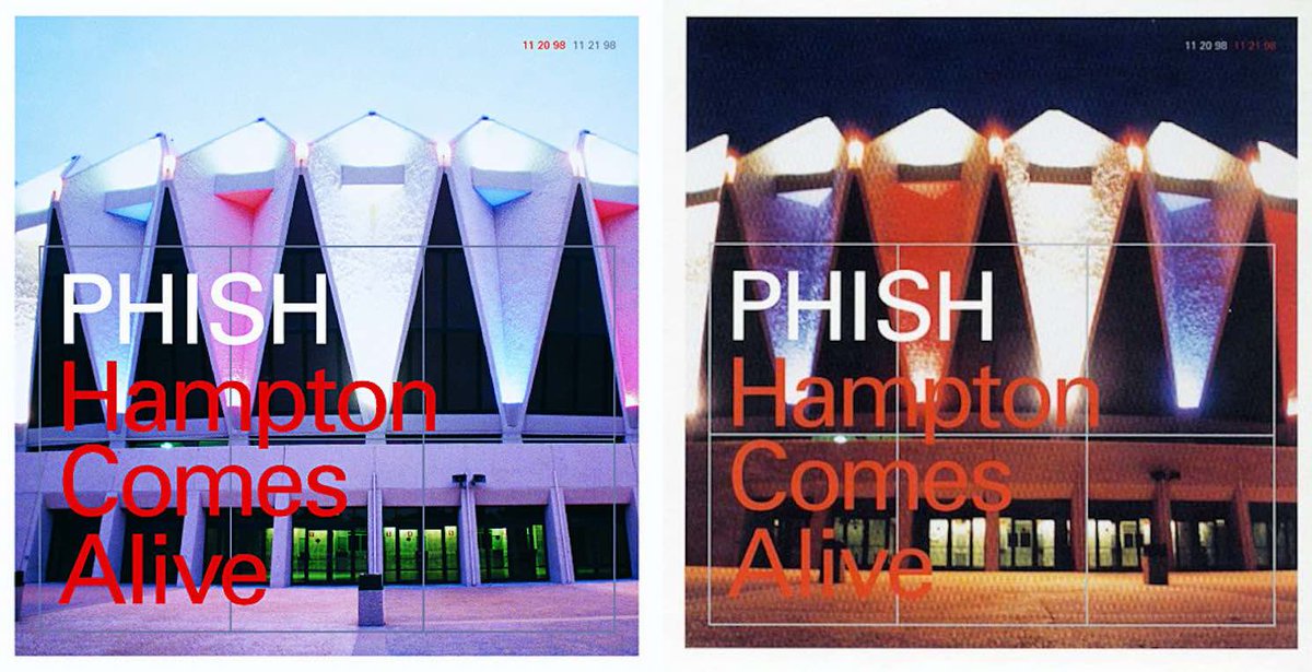 26yrs since #phish 11/20/98-11/21/98 at Hampton Coliseum - their 5th and 6th <a href="/HamptonColiseum/">Hampton Coliseum</a> appearances of 21 to-date (’95-2018) and the band's second 2-night stand at this classic general admission venue affectionately known as The Mothership.