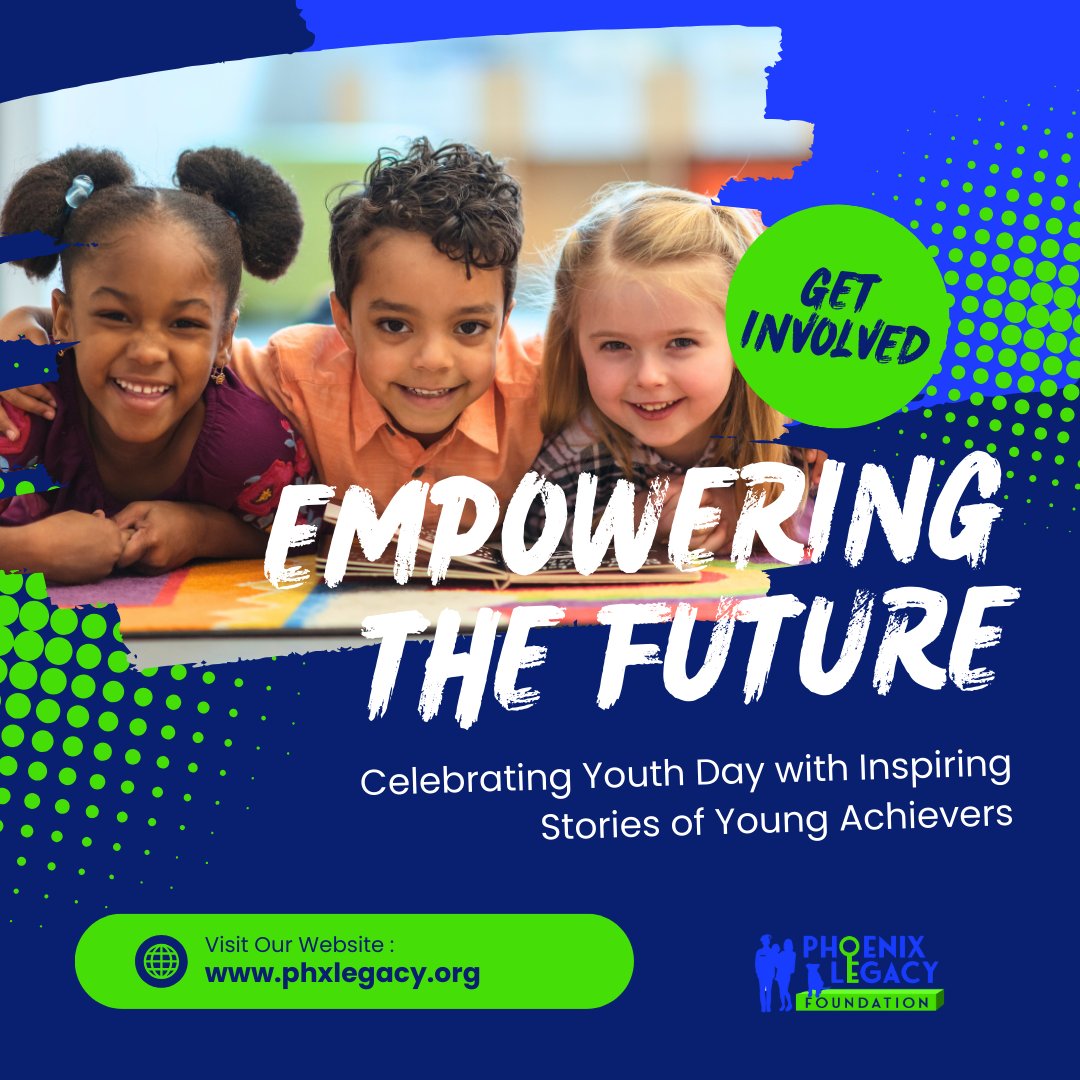 PHX_Legacy's tweet photo. On this Youth Day, we celebrate the power of young voices and their inspiring stories of resilience, creativity, and change. Let their journeys remind us all of the boundless potential within every dreamer who dares to make a difference. #Youth #CarveALegacy #EmpowerChildren https://t.co/HqRRi6e4PB