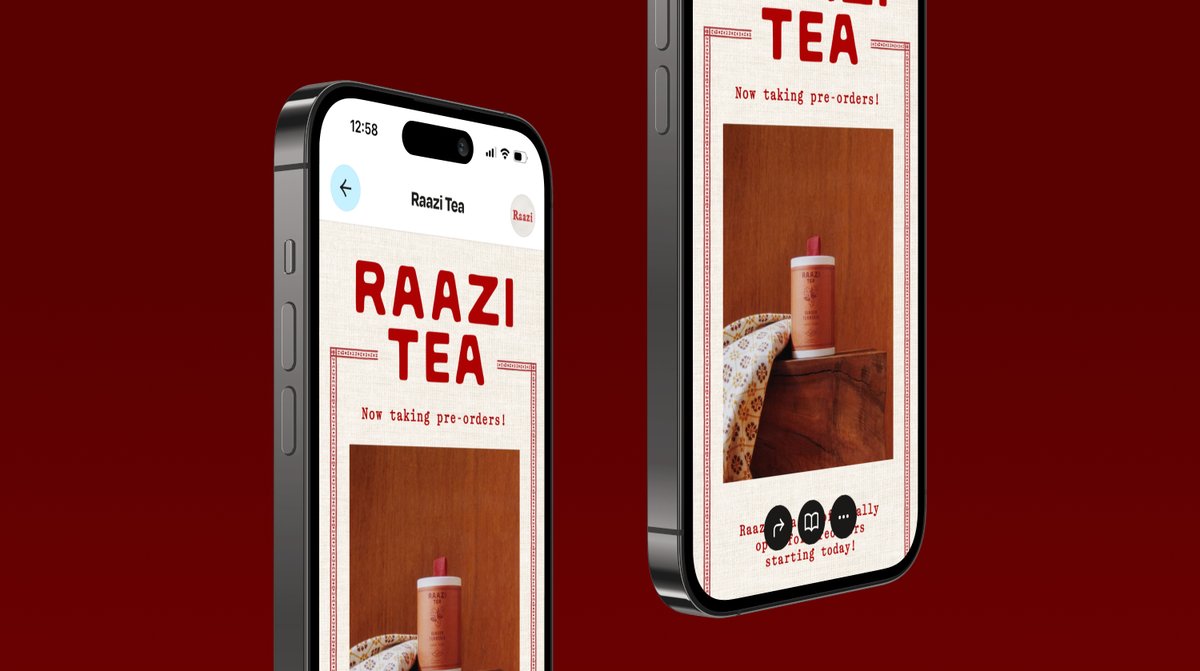 I got a nice surprise while reading newsletters on
@inboundmail today—my buddy announced his launch of raazi.co, premium bagged tea with immaculate vibes.  

Go get yourself a quality sip ☕️