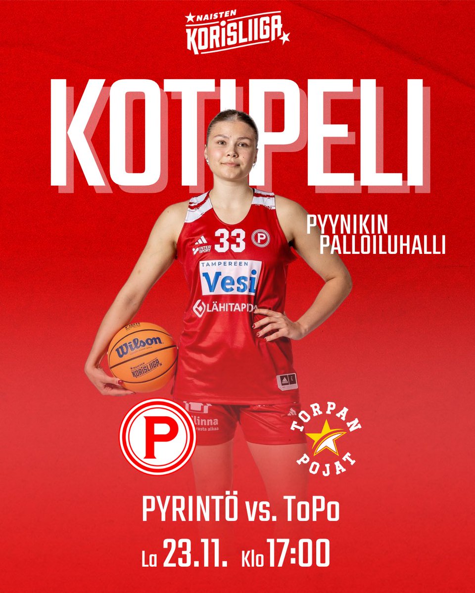 Tampereen Pyrintö Naiset (@pyrintonaiset) on Twitter photo Kierroksen kärkikamppailu, kun sarjakakkonen ToPo saapuu kolmosena olevan Pyrinnön vieraaksi 🔥
#pyrintö #munseura #aina #naistenkorisliiga Kierroksen kärkikamppailu, kun sarjakakkonen ToPo saapuu kolmosena olevan Pyrinnön vieraaksi 🔥
#pyrintö #munseura #aina #naistenkorisliiga