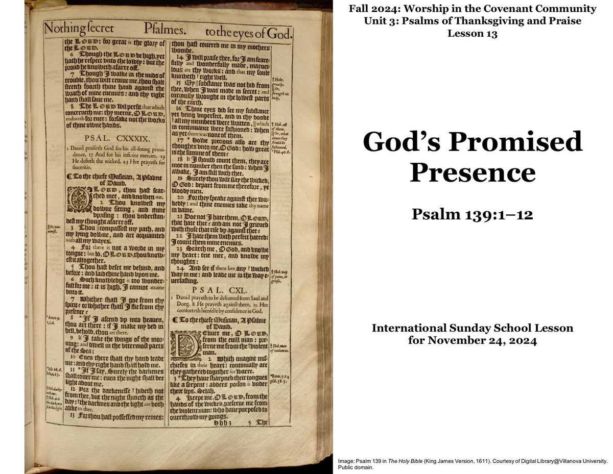 International Sunday School Lesson for November 24, 2024