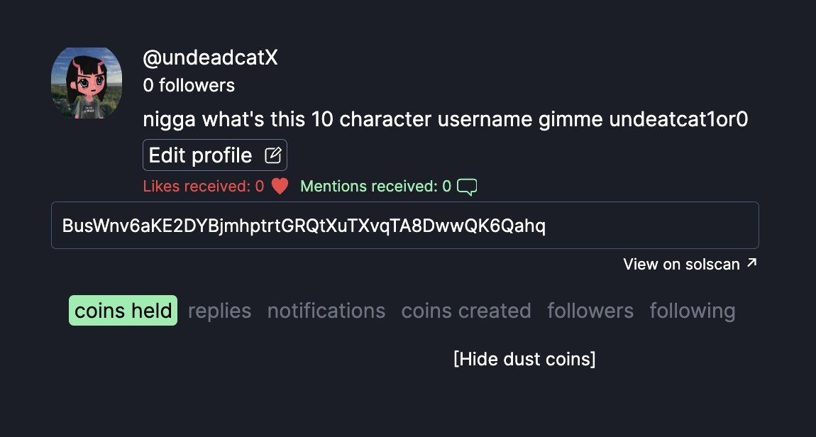 undeadcat1or0's tweet photo. wdym there is a 10 character limit for username

don't be fucking gay pump fun i mean the agi is already in the trenches

#DBFG https://t.co/tAmc4XVVUe