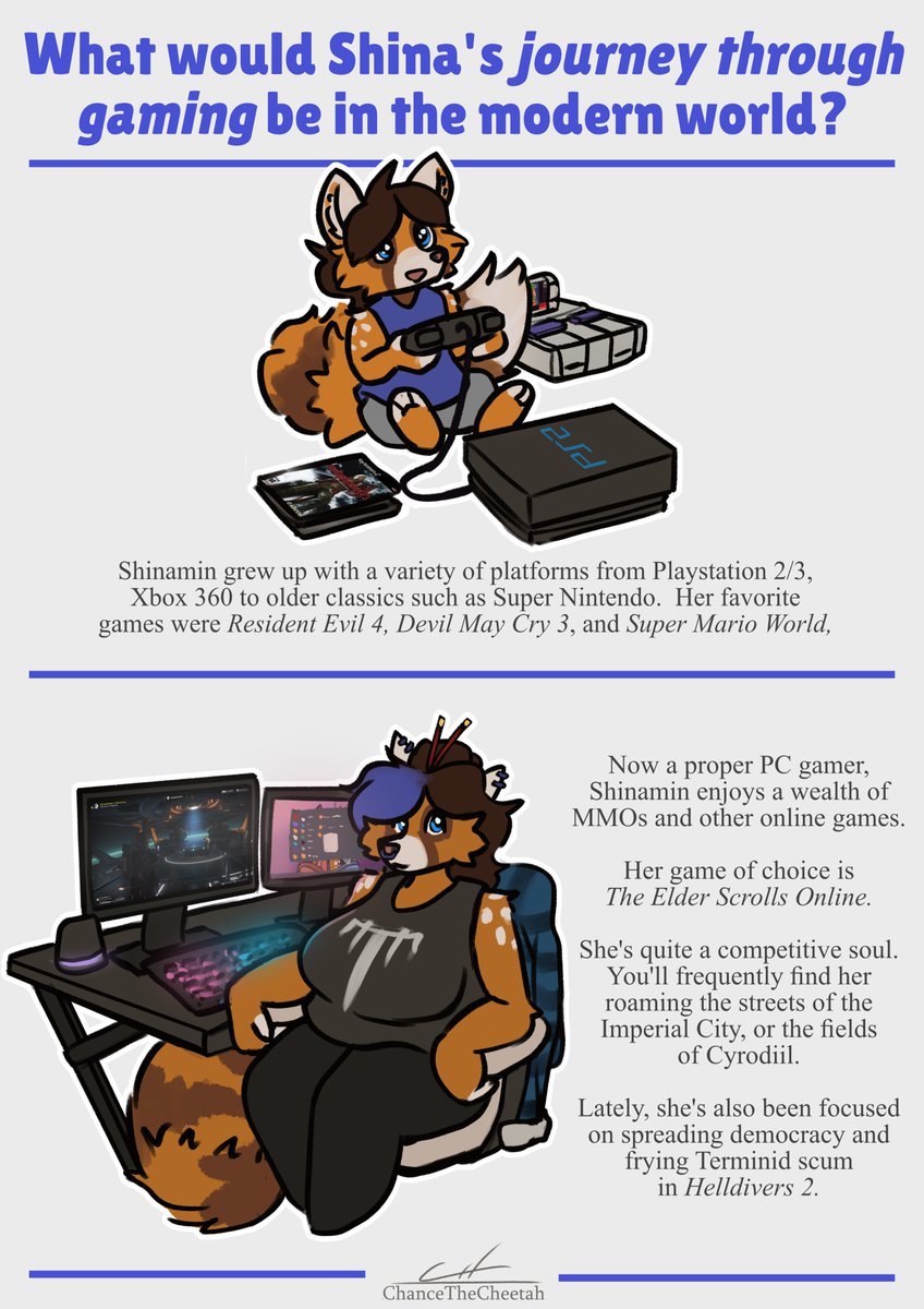 What kinda vidya gayms I play/played
cute art from <a href="/ChanceCheetah/">Chance</a>