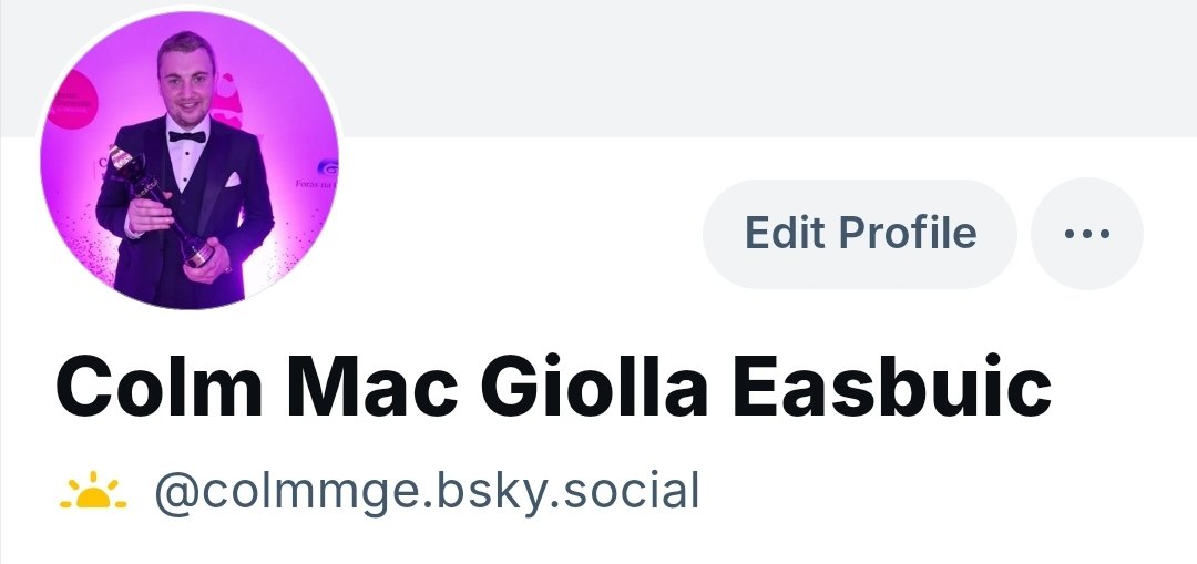 <a href="/ColmMGE/">Colm Mac Giolla Easbuic</a>.bsky.social 🙌