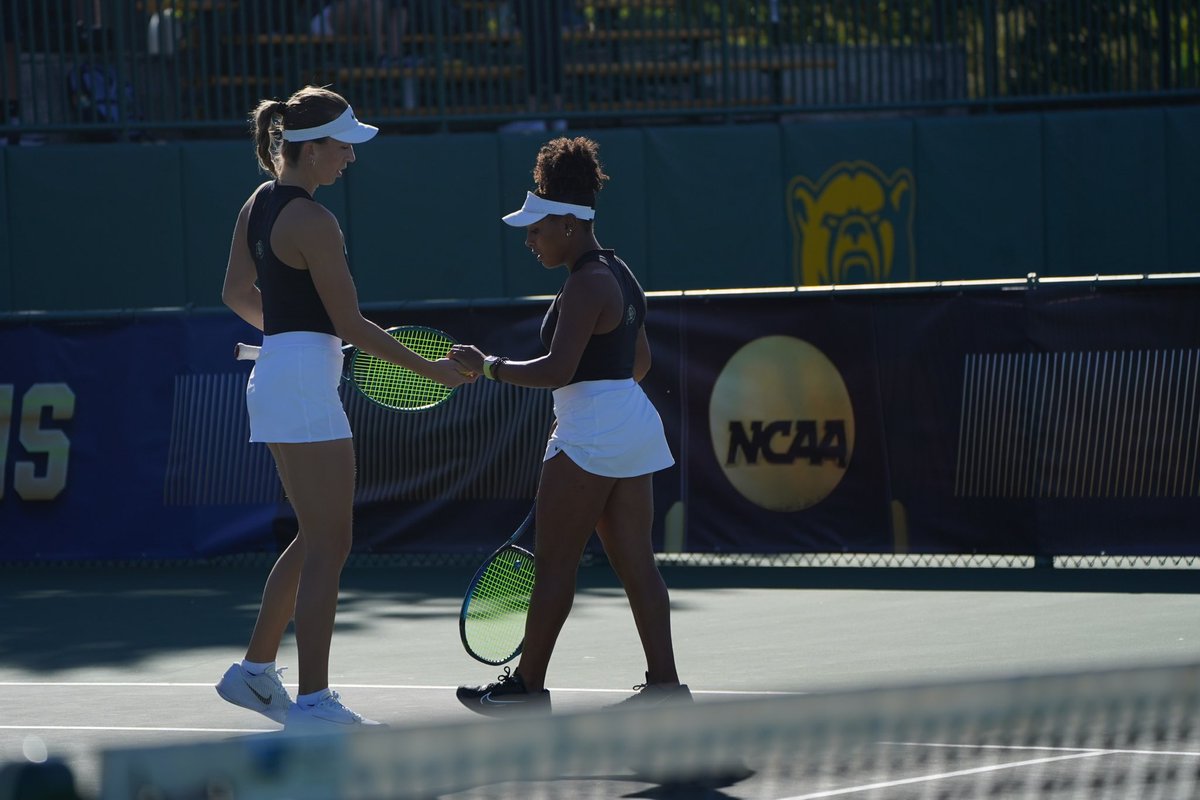 CUBuffsTennis's tweet photo. A historic first-round win!

Nelson and Bubalo become the first doubles team in CU history to advance in the NCAA Championship!

#GoBuffs https://t.co/Rs36l7bLB6