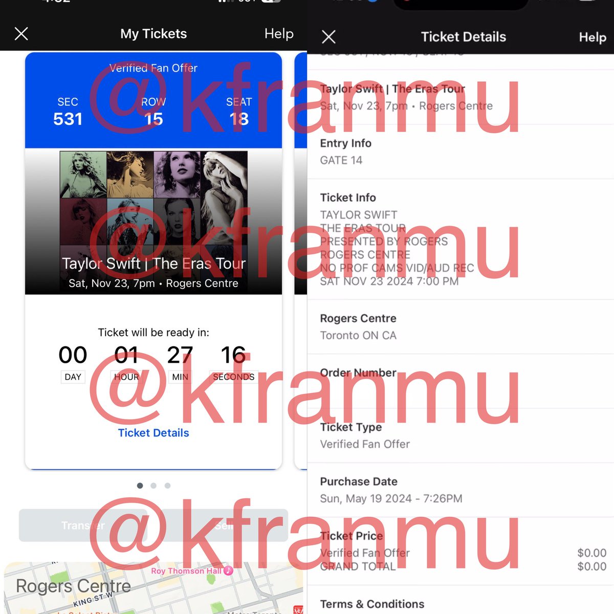 Concert Tour Tickets (@sourtourtickets) on Twitter photo TORONTO, CANADA TAYLOR SWIFT FANS <a href="/kfranmu/">Kate Muhich</a> IS SELLING ONE TICKET TO the show ON NOVEMBER 23rd FOR $200
DM THEM TO PURCHASE!
BE SURE TO PAY ONLY WITH PAYPAL GOODS AND SERVICES **NOT FAMILY AND FRIENDS** TORONTO, CANADA TAYLOR SWIFT FANS <a href="/kfranmu/">Kate Muhich</a> IS SELLING ONE TICKET TO the show ON NOVEMBER 23rd FOR $200
DM THEM TO PURCHASE!
BE SURE TO PAY ONLY WITH PAYPAL GOODS AND SERVICES **NOT FAMILY AND FRIENDS**