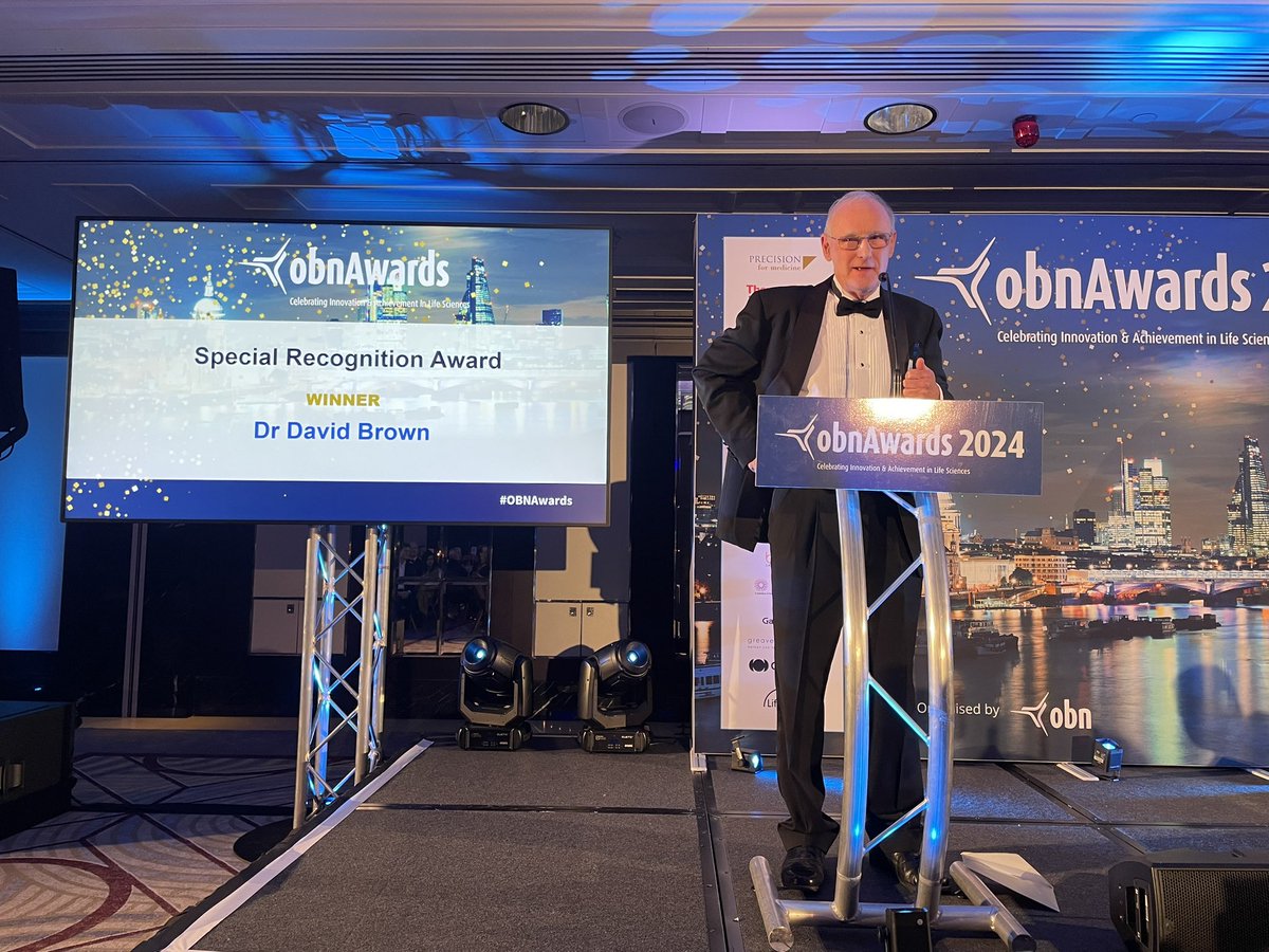 Congratulations to Dr David Brown for winning the Special Recognition award. #OBNAwards