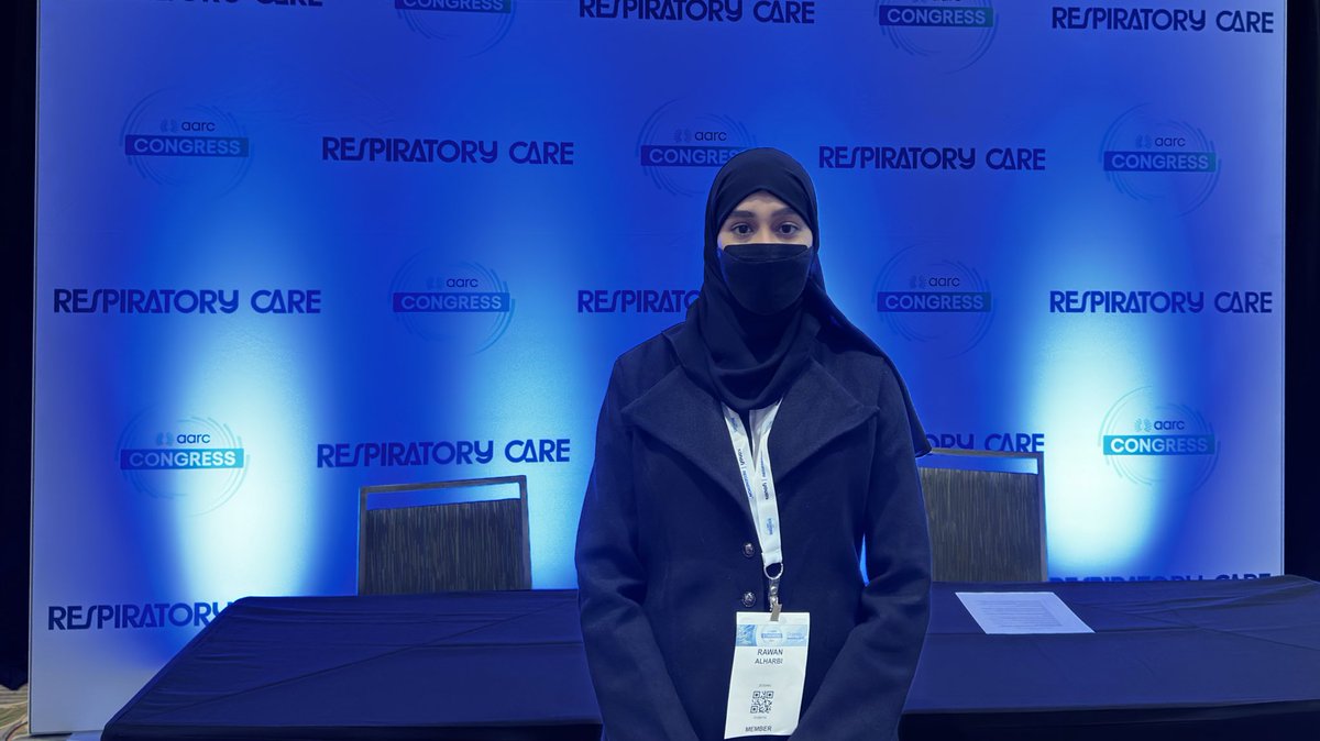 الحمدلله 
سُعدت بتقديم بحثنا في المؤتمر ال70 للجمعية الأمريكية للرعاية التنفسية، كانت تجربة جميلة جدًا.

شكرًا لكل من كان له يد في نجاح البحث 🙏🏻
شكرًا لمشرفة البحث الدكتورة الاء بوقس، وأعضاء الفريق: ايثار خالدي، شهد الزهراني، فيصل الزهراني، على تعاونهم الدائم وجهودهم المشكورة🩵✨